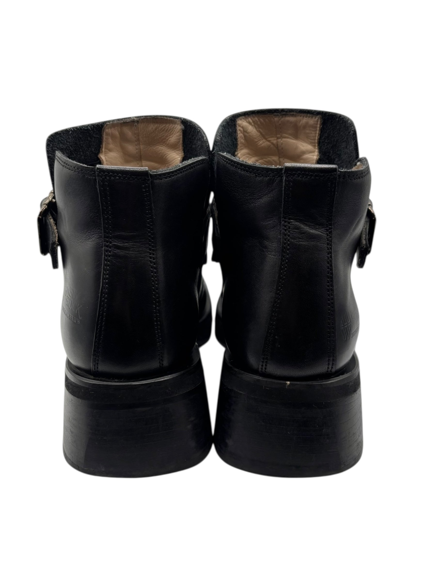 Vintage New Rock leather ankle boots size 43