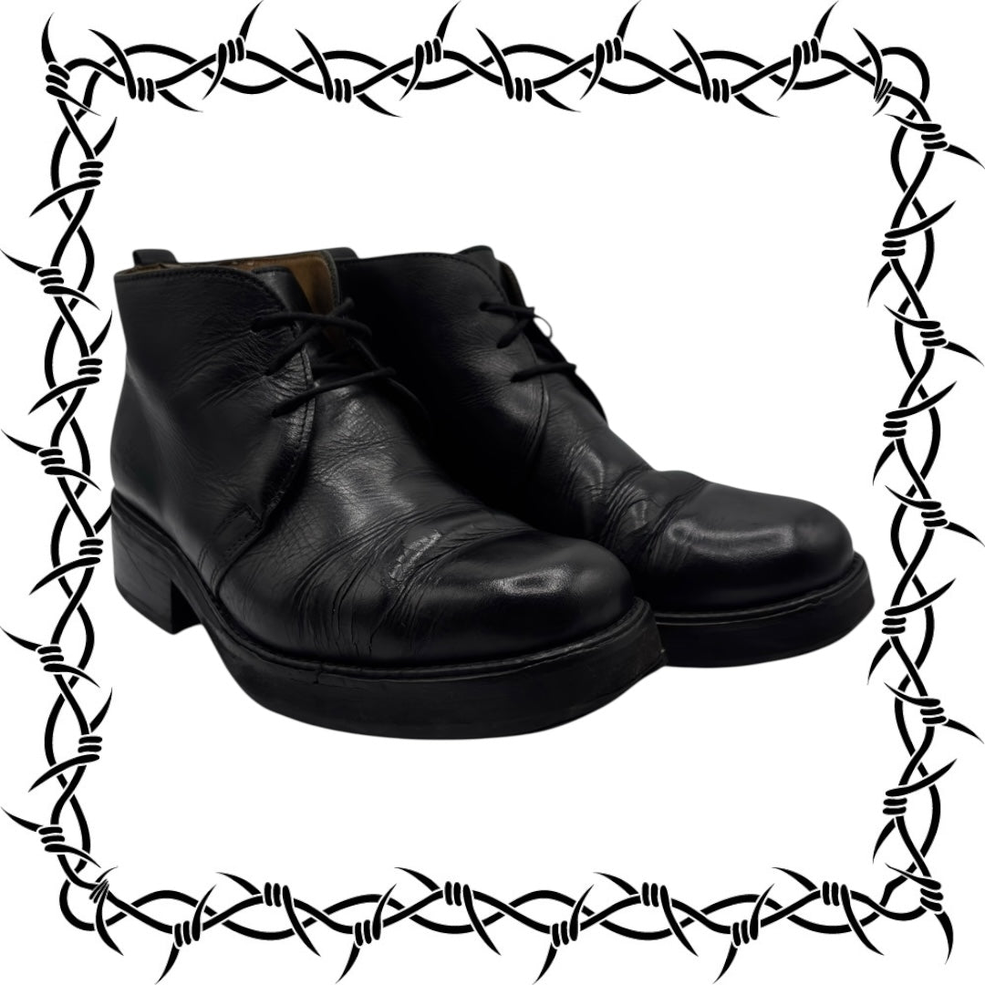 Vintage New Rock classic leather ankle boots size 41