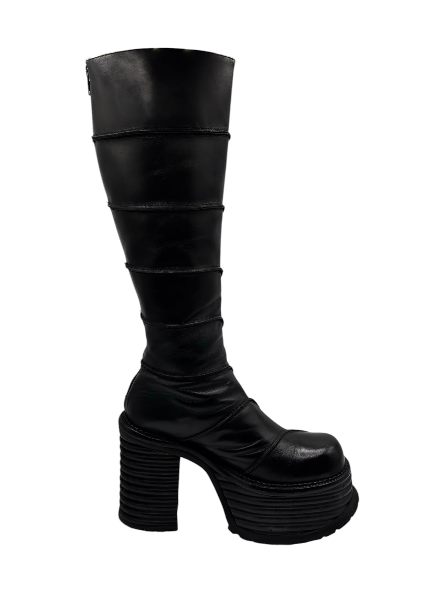 Rare vintage 90s El Dantes knee high block platform boots