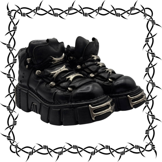 Vintage New Rock M-106-S1 platform boots
