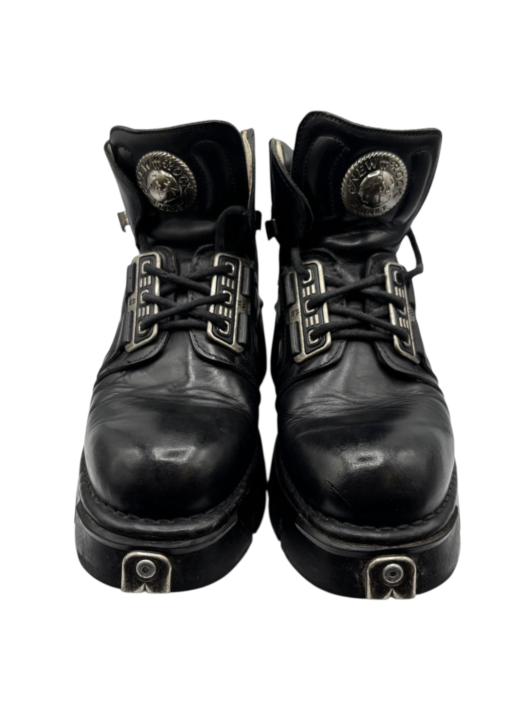 Vintage New Rock combat ankle boots size 42