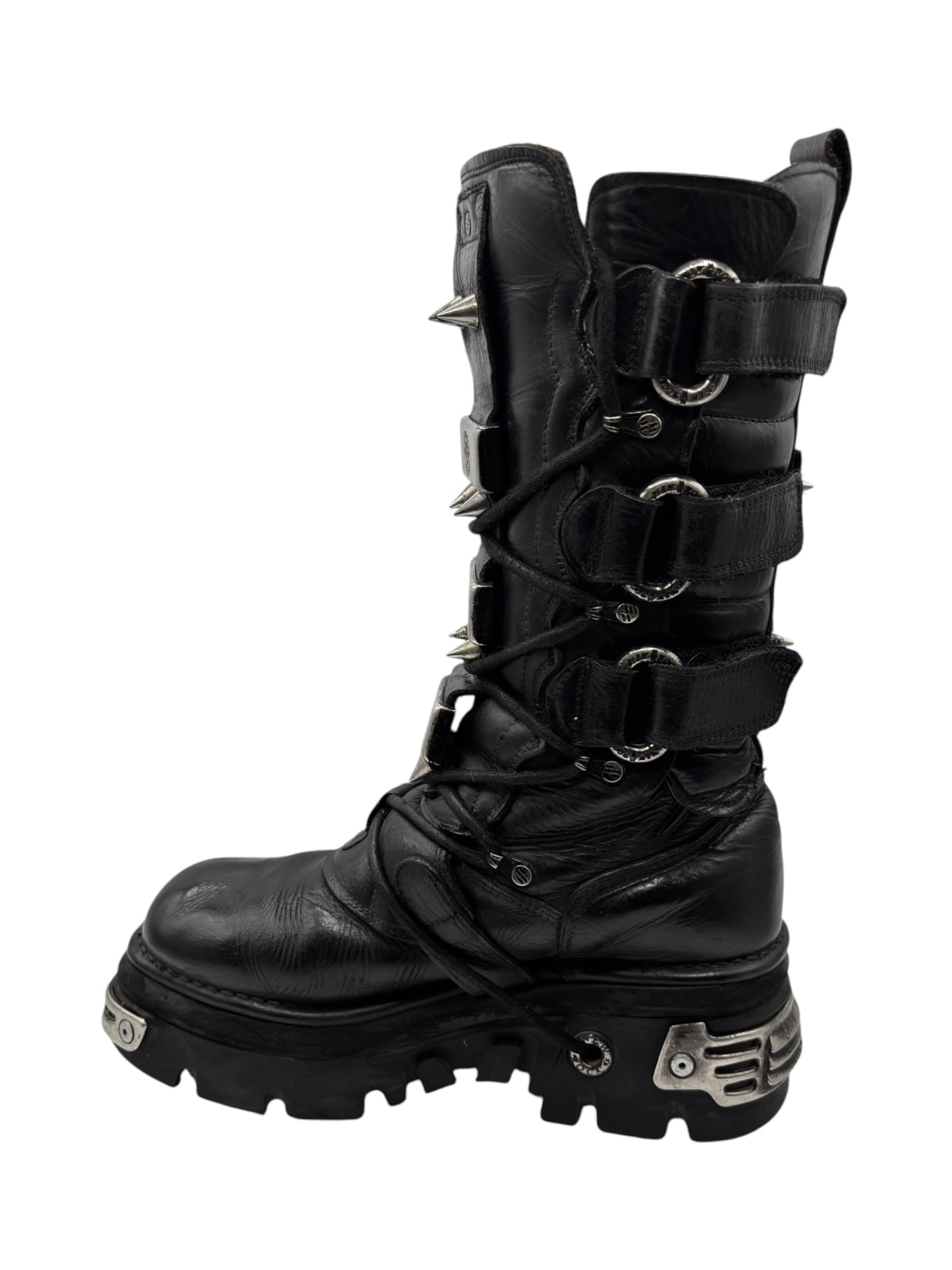 Vintage New Rock knee high reactor leather boots
