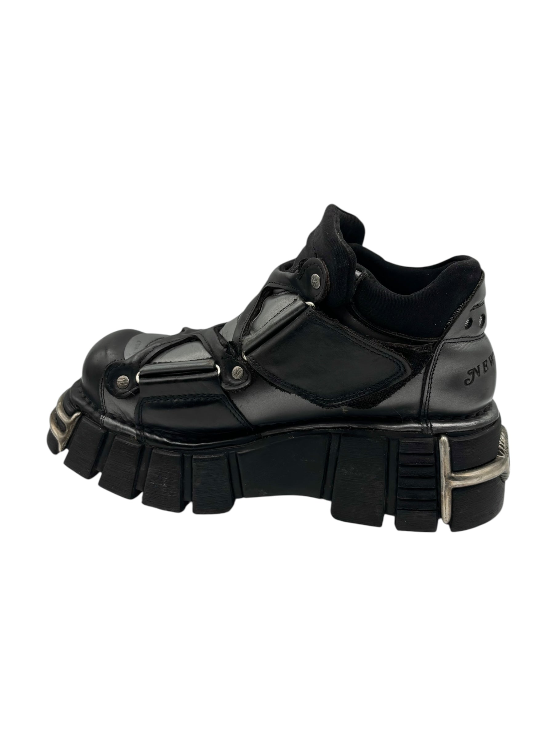 Vintage New Rock chunky leather platform boots size 40