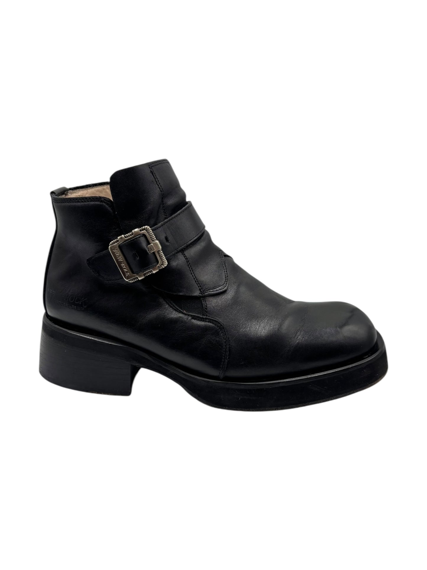 Vintage New Rock leather ankle boots size 43