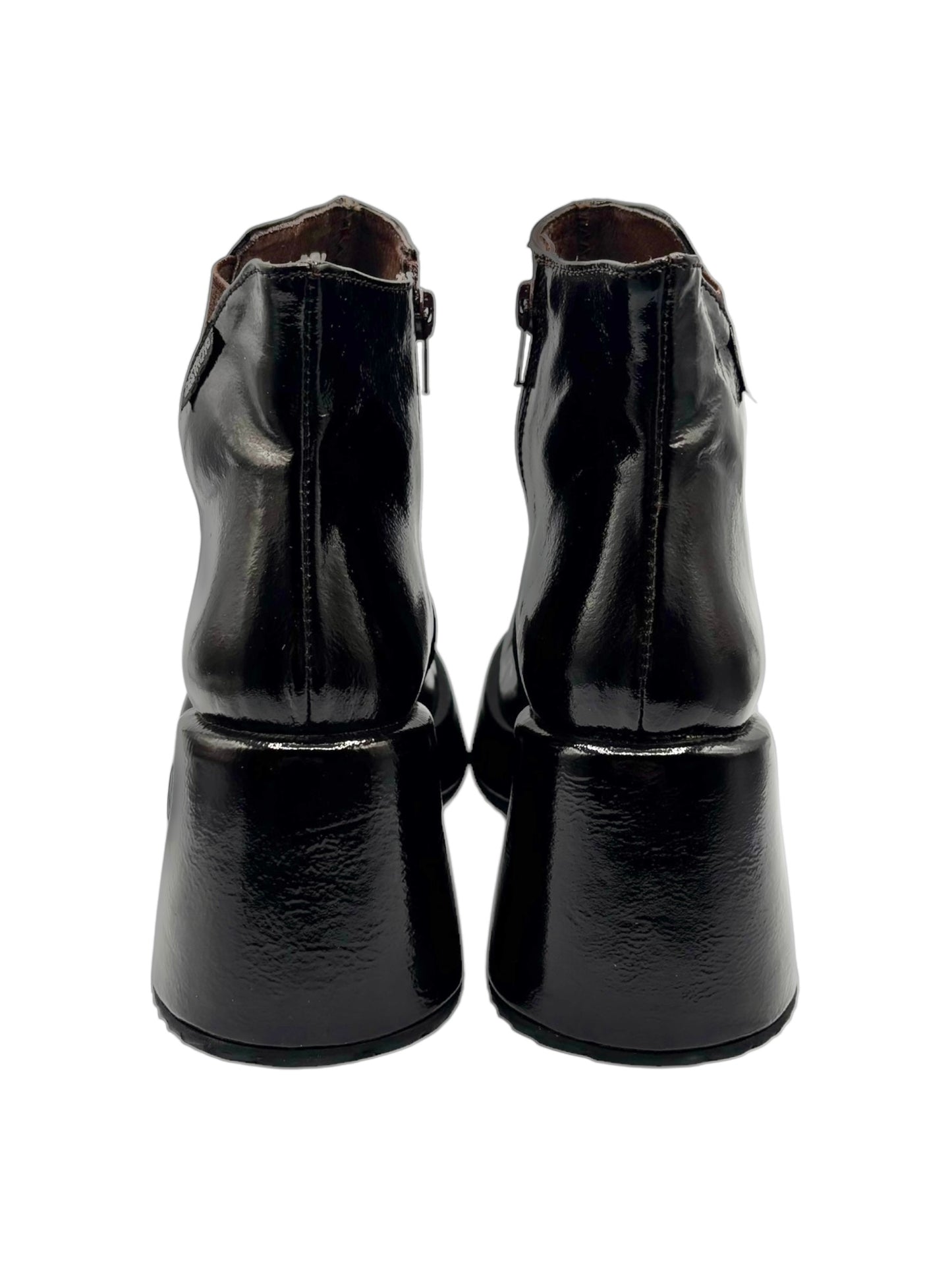Vintage Destroy patent leather platform boots size 37