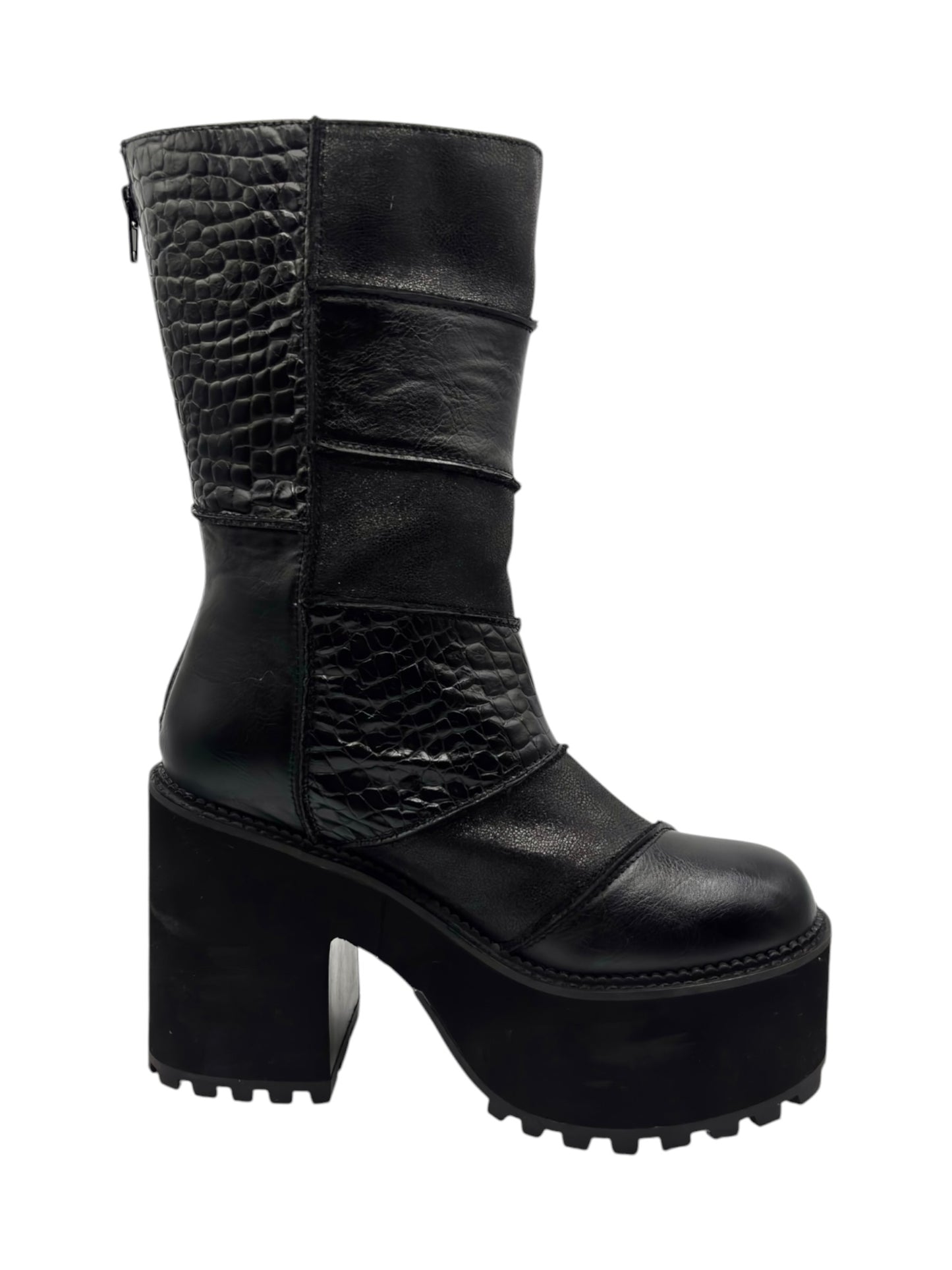Vintage Buffalo leather platform boots