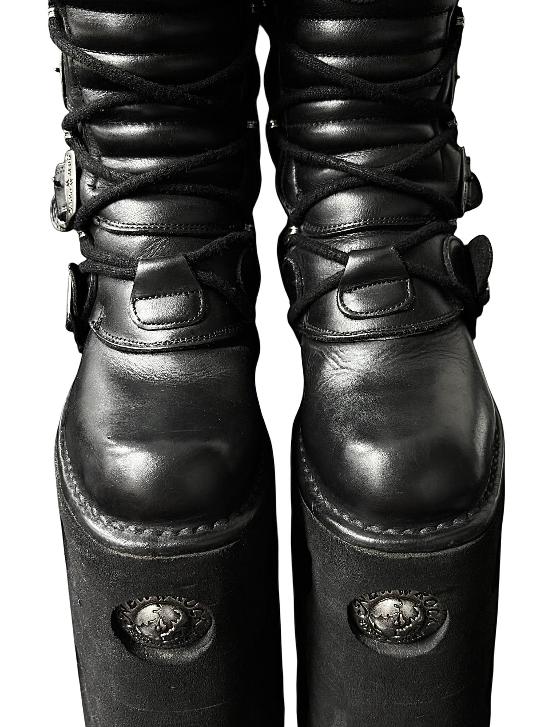 Super rare vintage New Rock double neptuno platform boots size 37