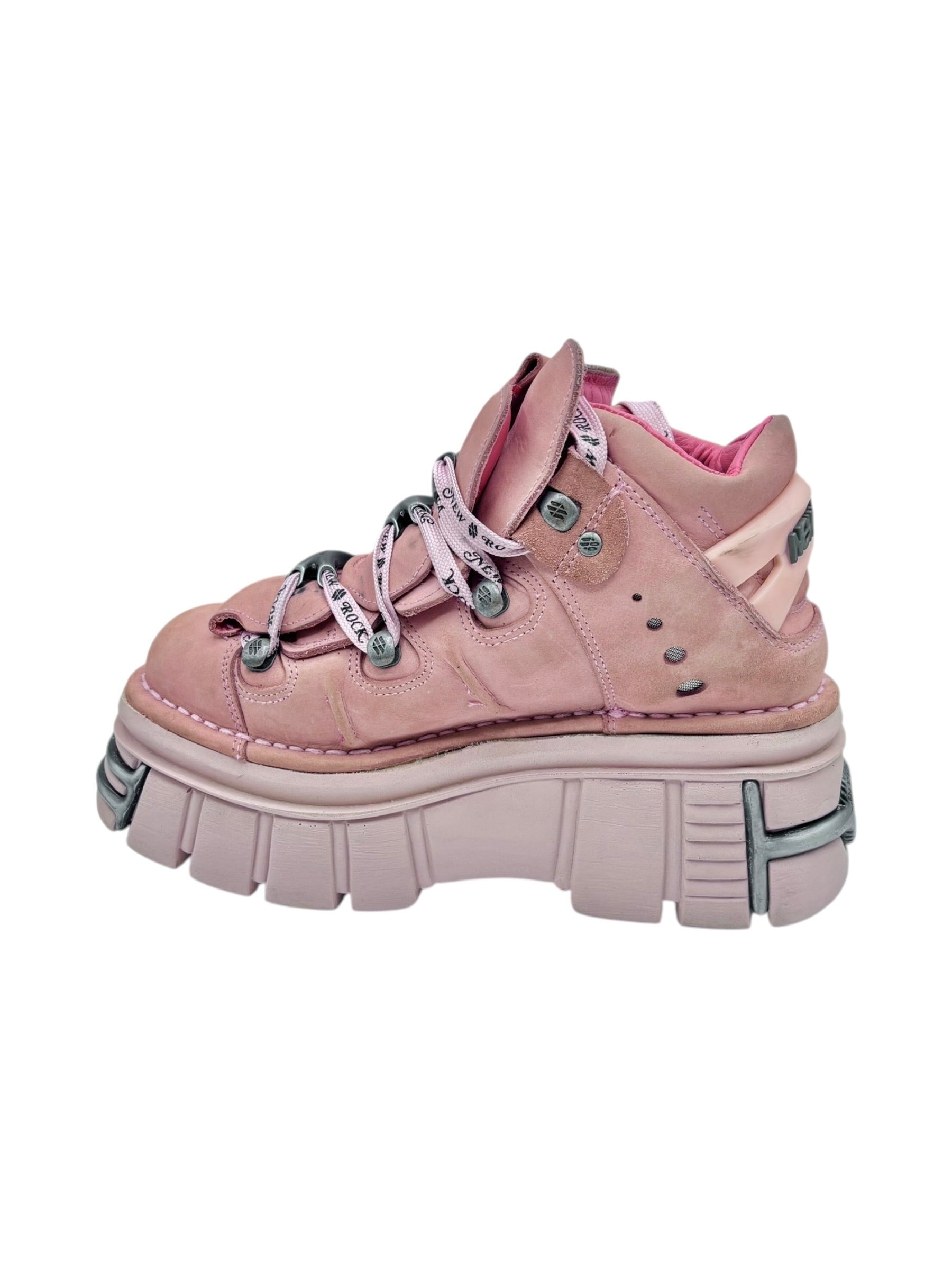 New Rock M-106-C58 pink platform boots size 44