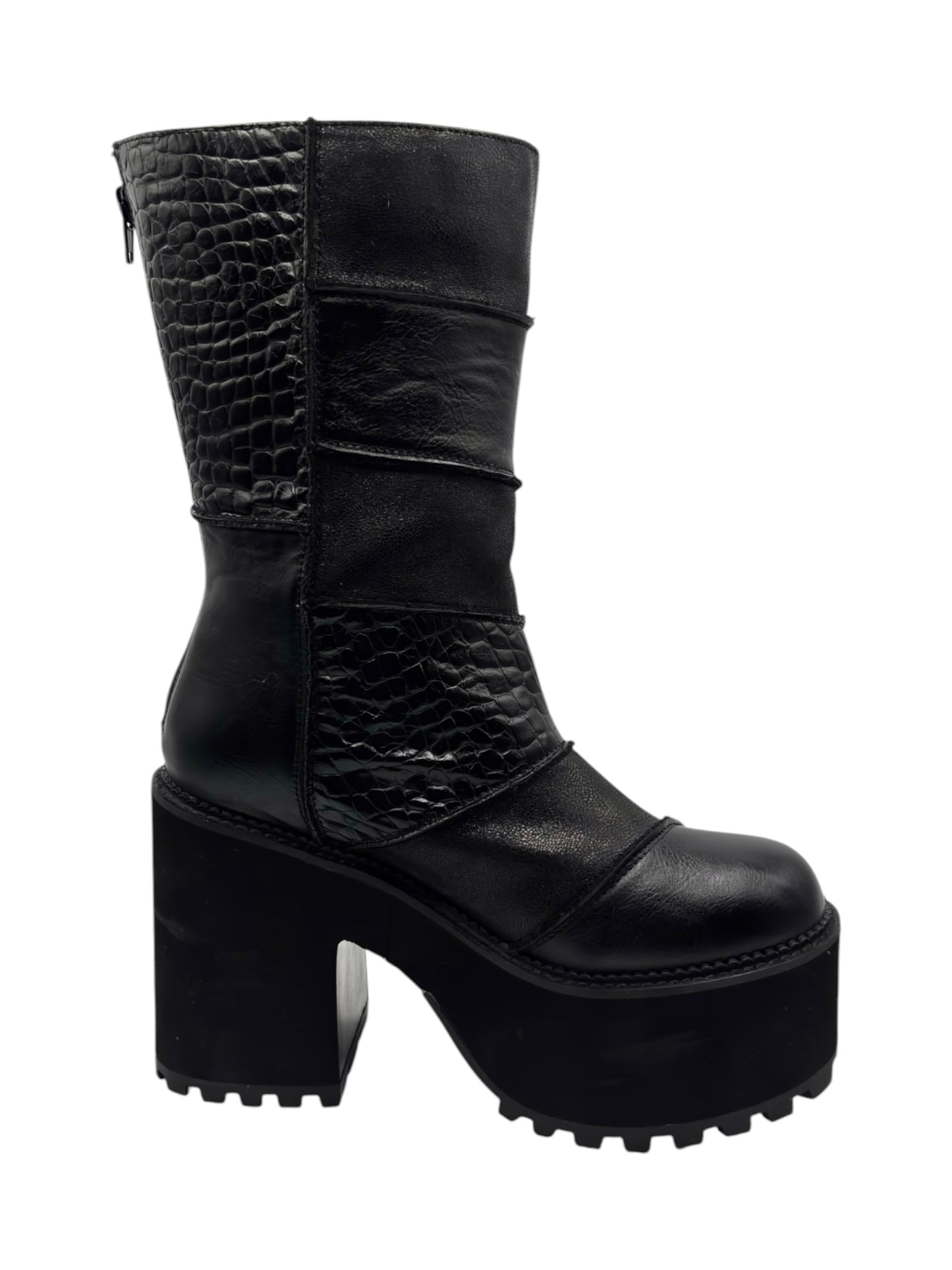 Vintage Buffalo leather platform boots