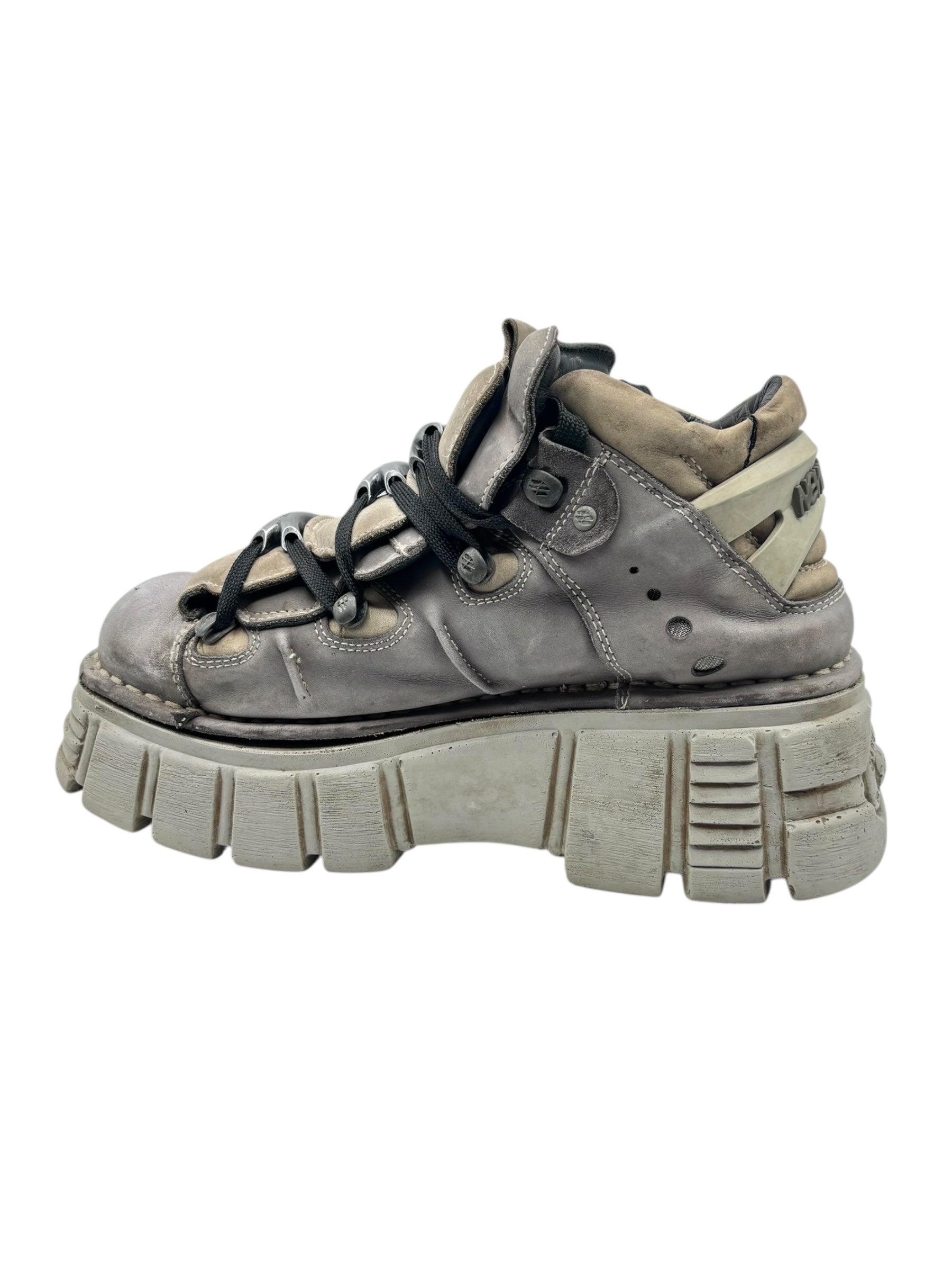 New Rock M-106 grey platform boots size 43