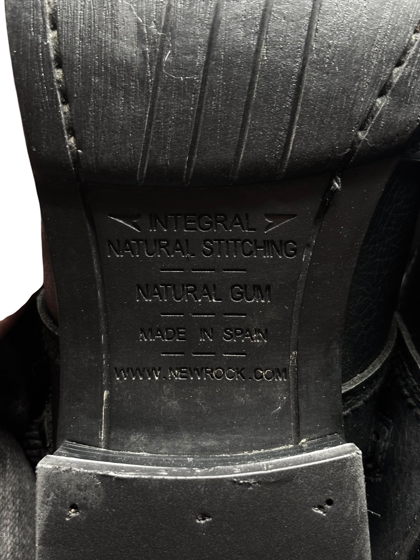Vintage New Rock leather biker boots