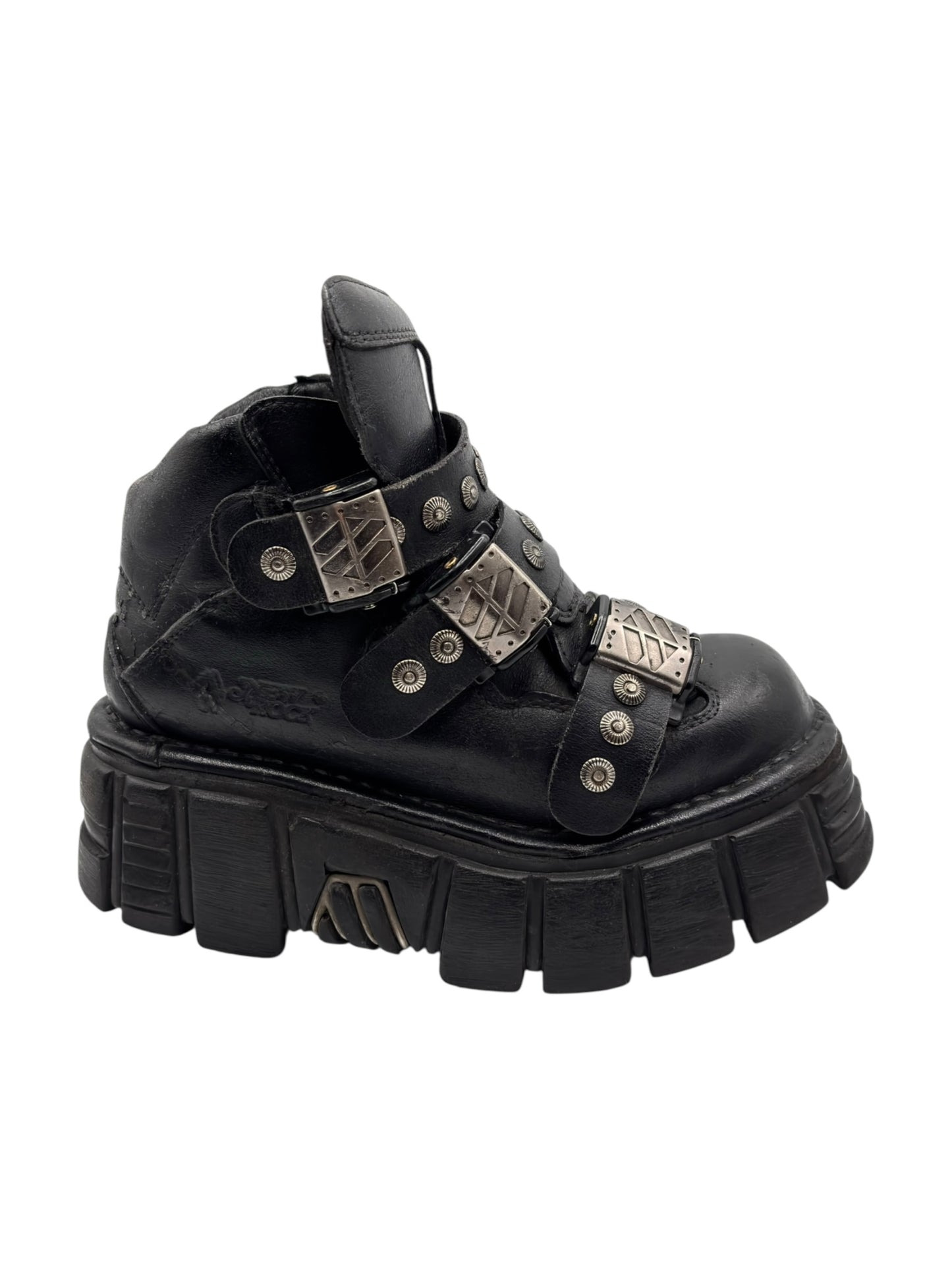 Vintage New Rock studded platform boots size 36