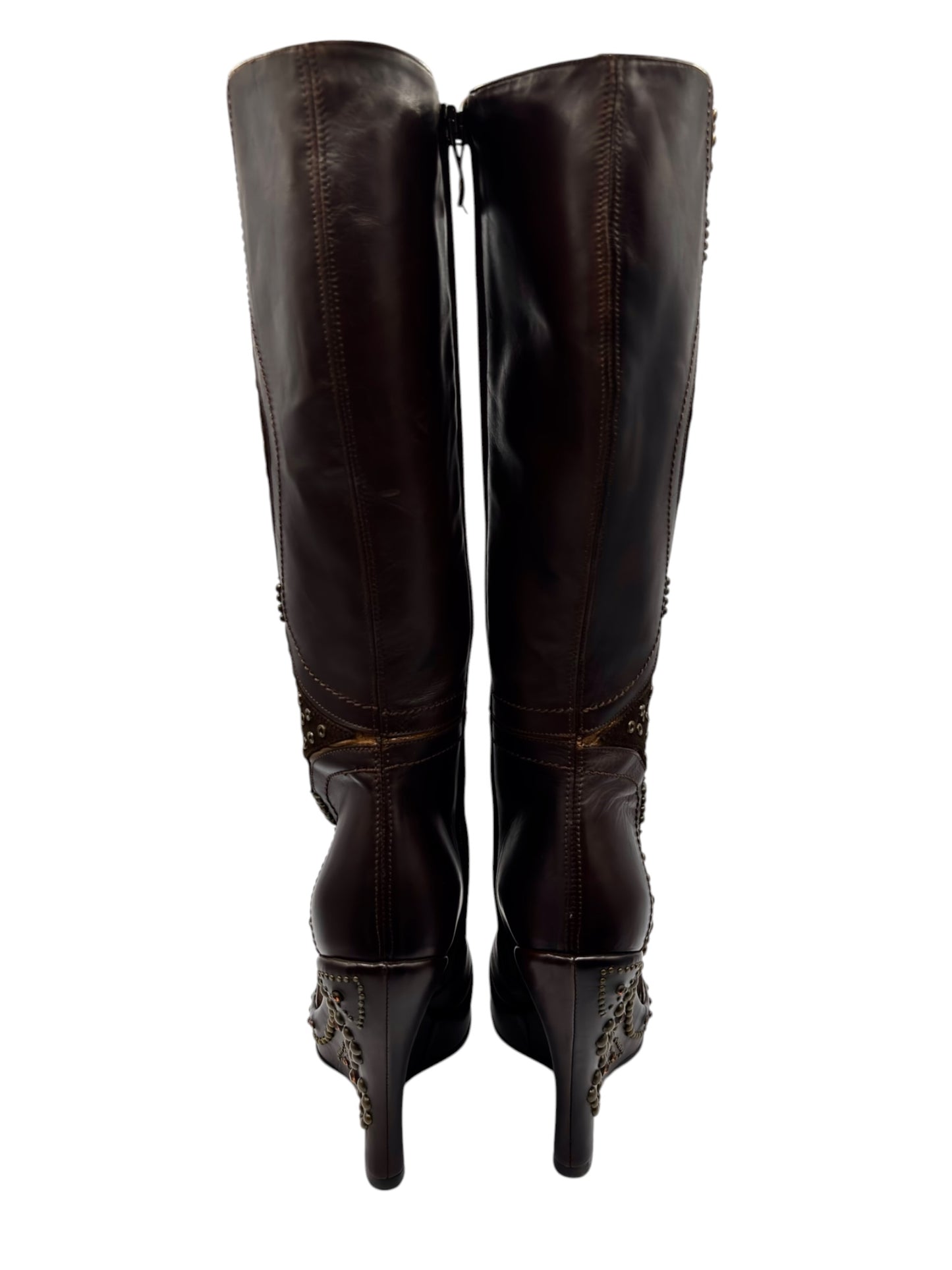 Beautiful vintage El Dantes knee high wedge boots