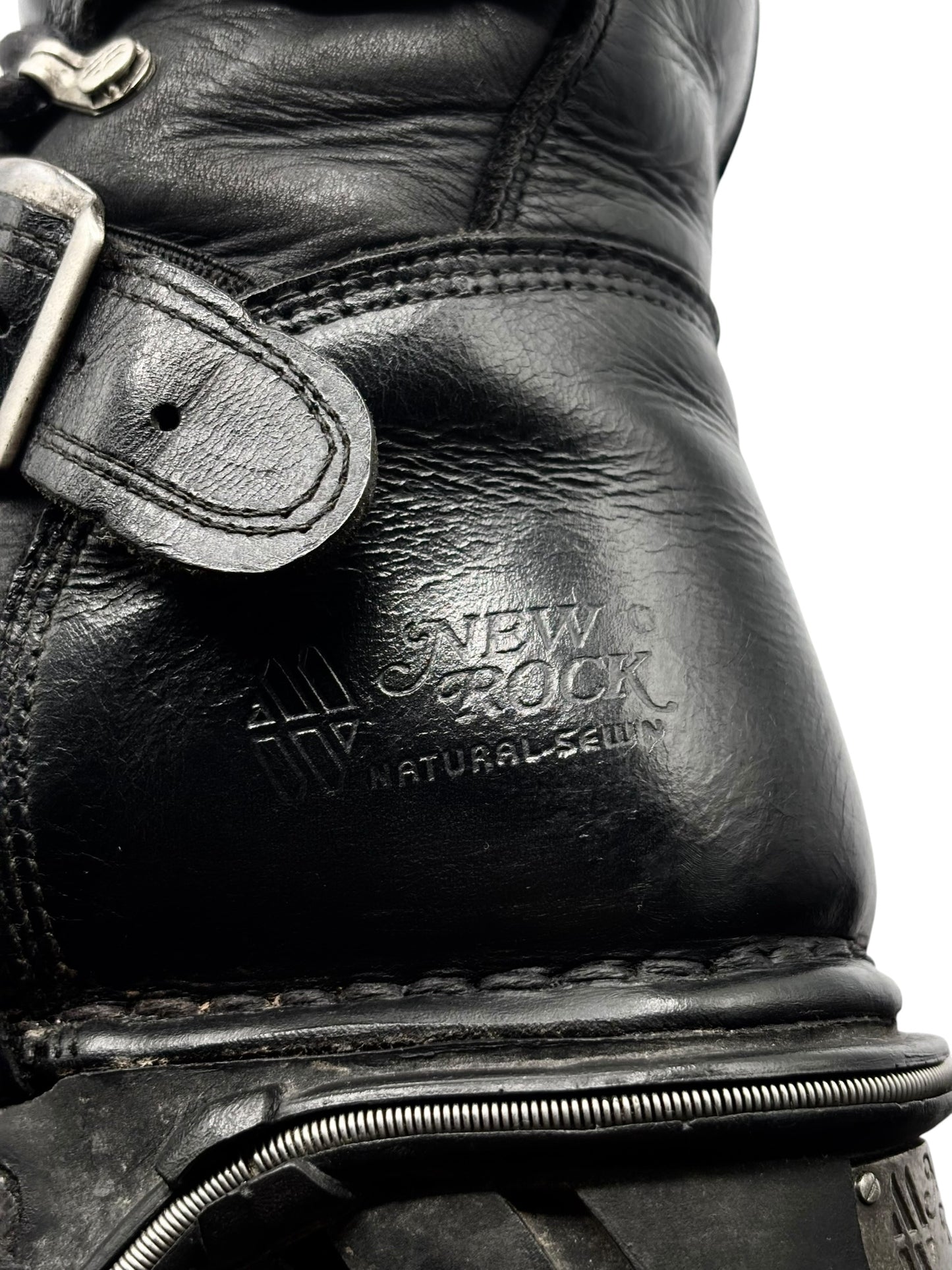 Vintage New Rock knee high reactor leather boots