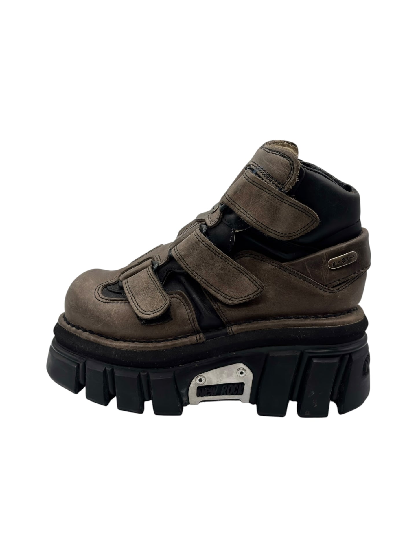Vintage New Rock brown terminator platform boots