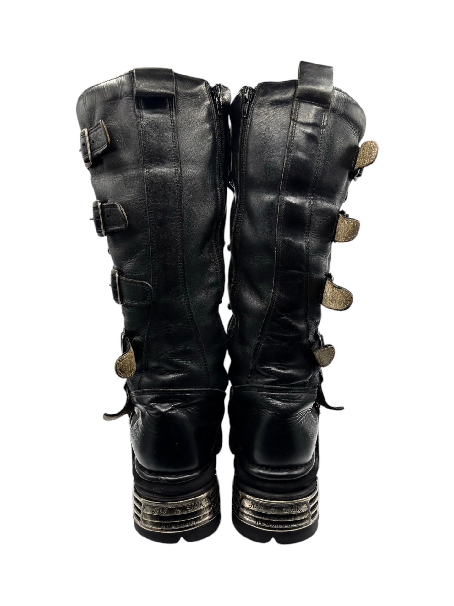 Vintage New Rock knee high reactor leather boots