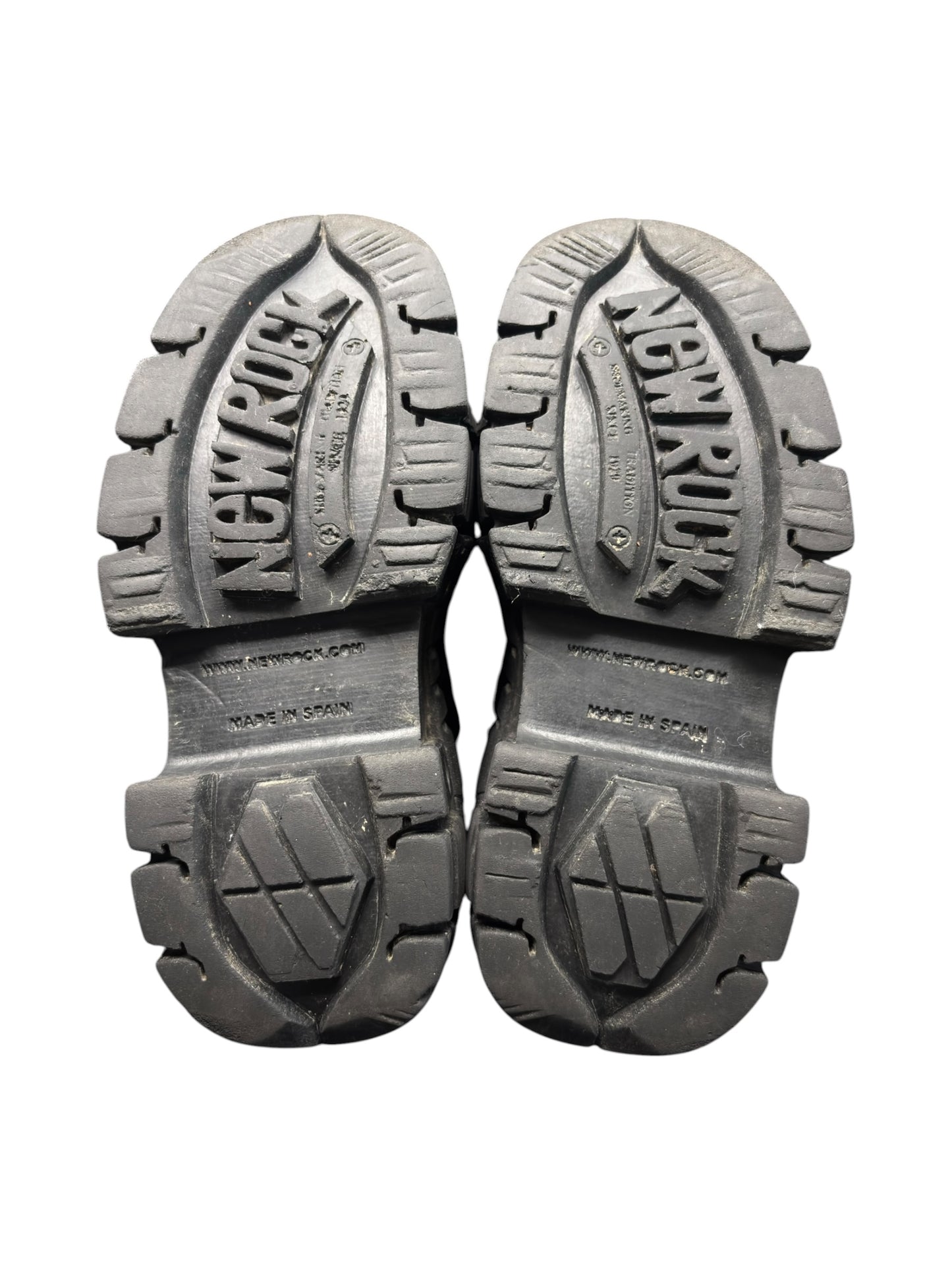 New Rock mega platform techno leather boots