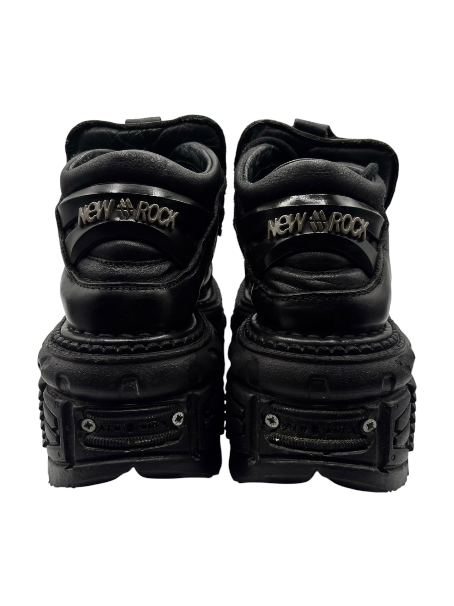 Vintage New Rock tank leather platform boots