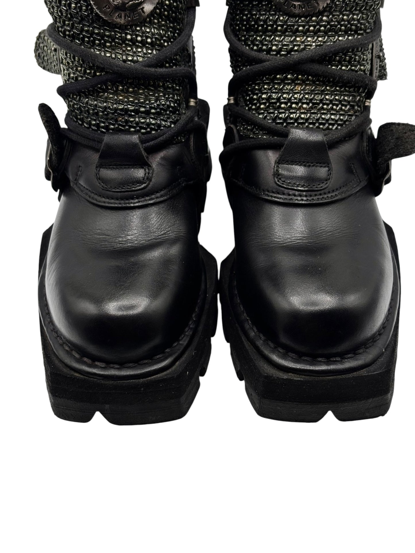 SUPER RARE vintage New Rock atom platform boots