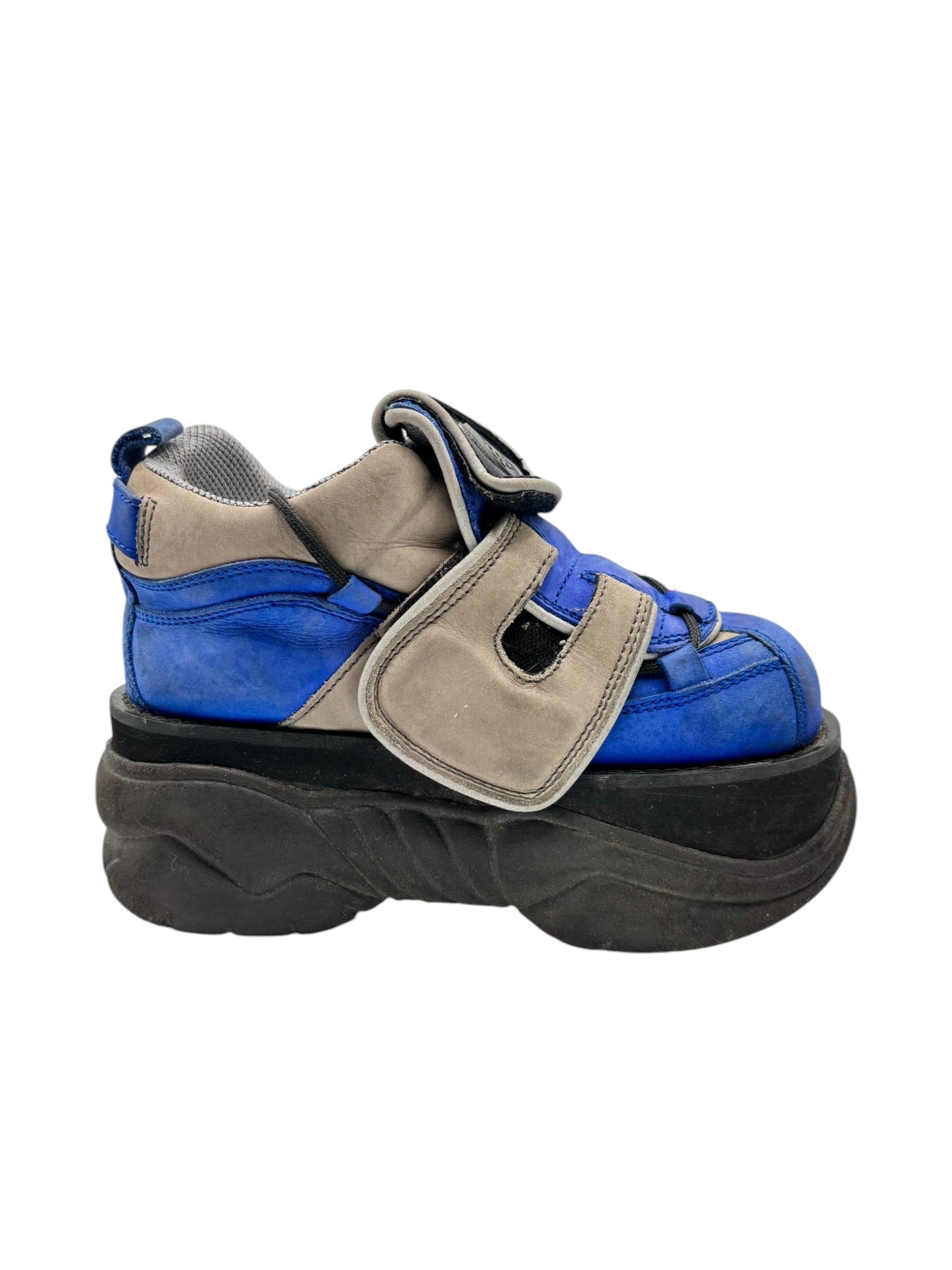 Swear London street mix blue platform boots Size 38 size 38