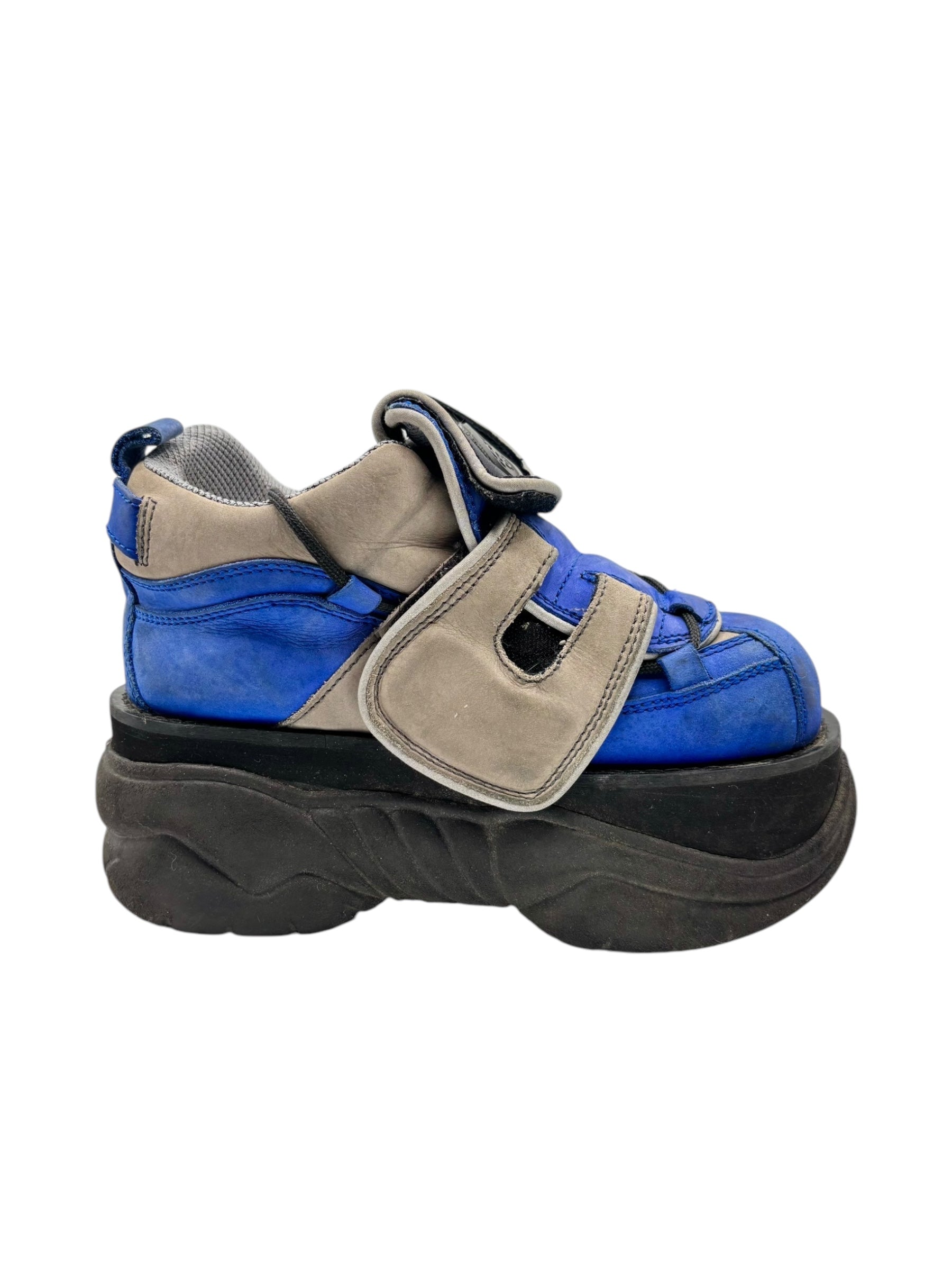 Swear London street mix blue platform boots Size 38 size 38