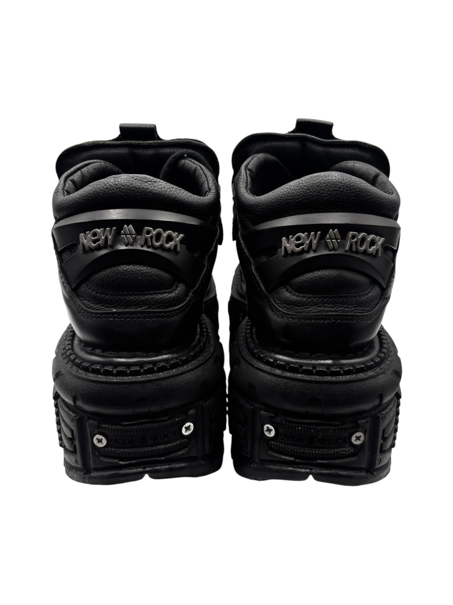 Vintage New Rock tank leather platform boots