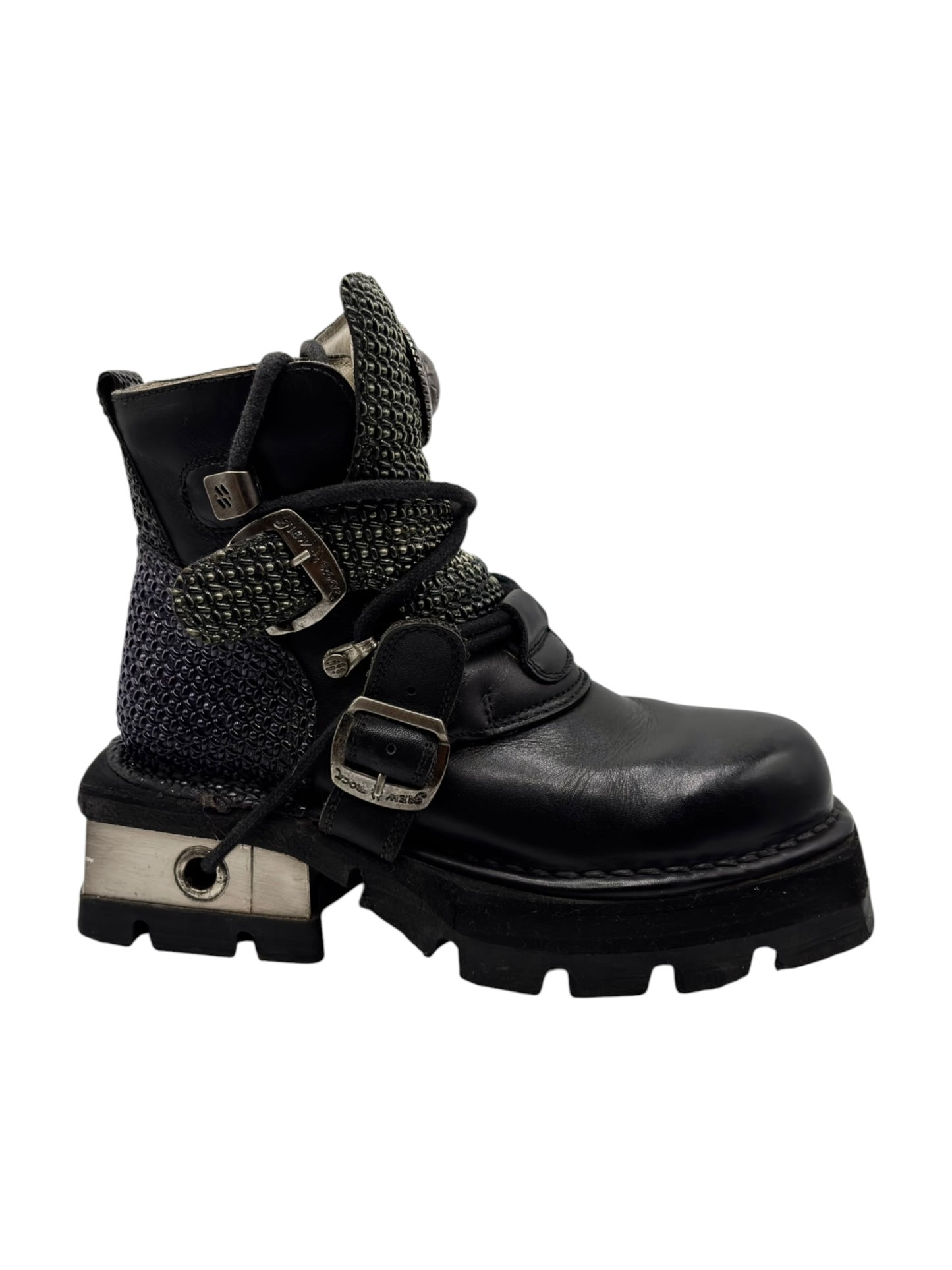 SUPER RARE vintage New Rock atom platform boots
