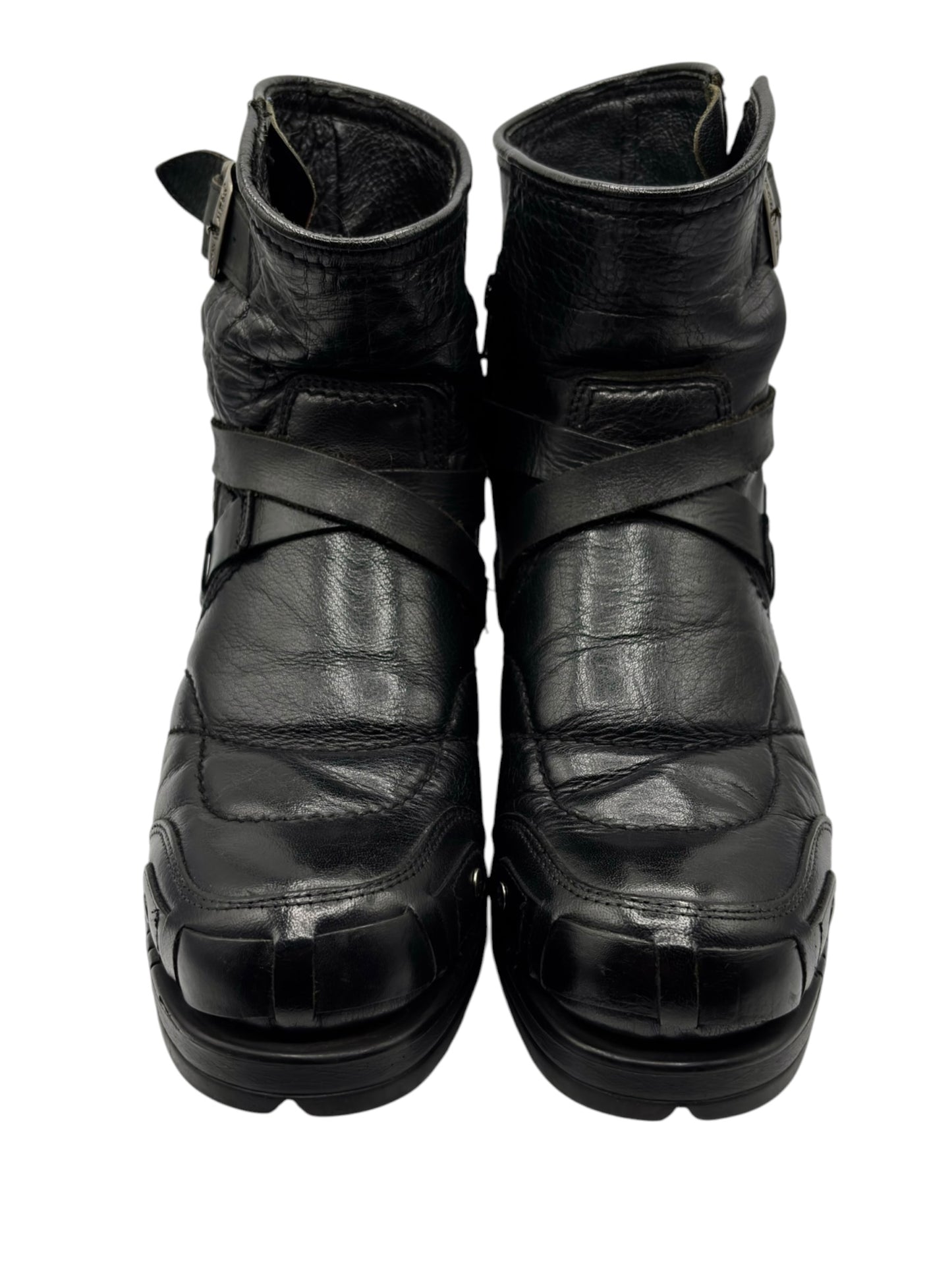 Vintage New Rock leather biker boots