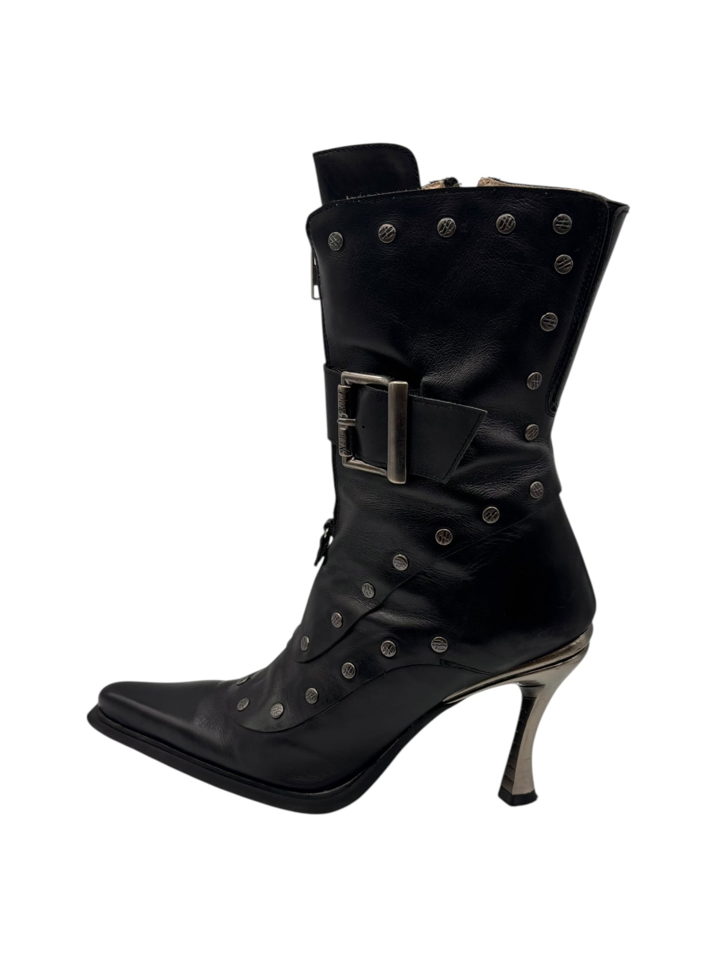 Vintage New Rock studded heels size 40