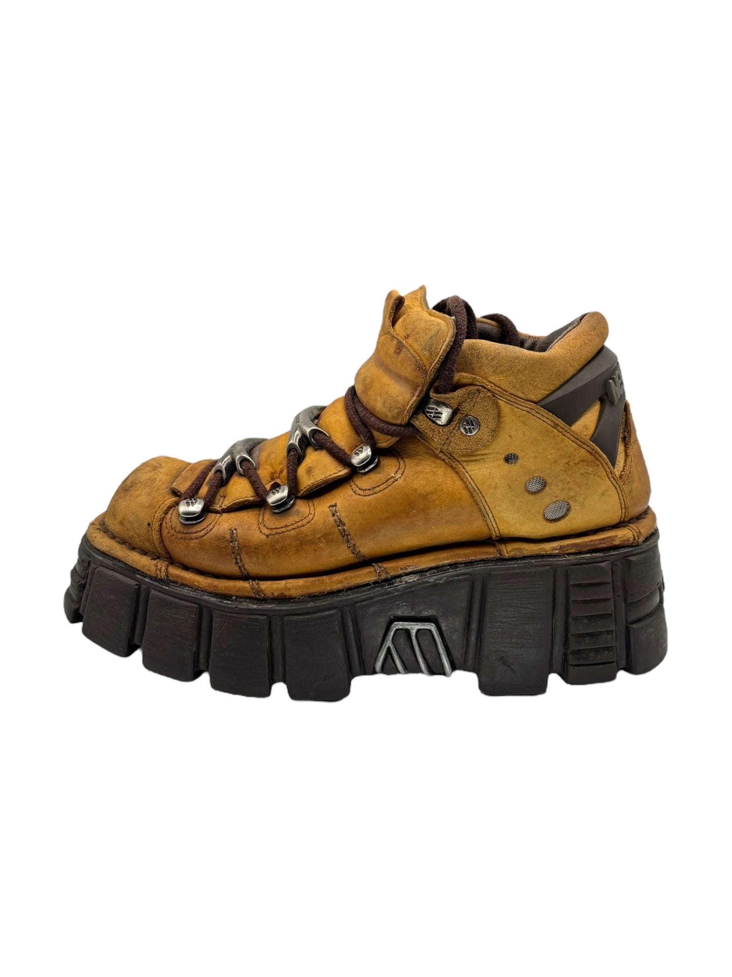 New Rock M-106 mustard color platform boots size 38