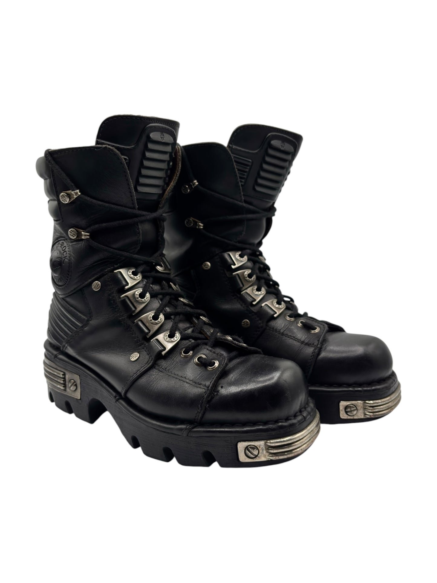 Vintage New Rock tiger reactor leather boots
