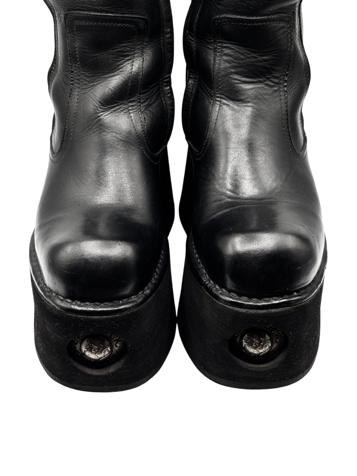 Rare vintage New Rock knee high neptuno platform boots