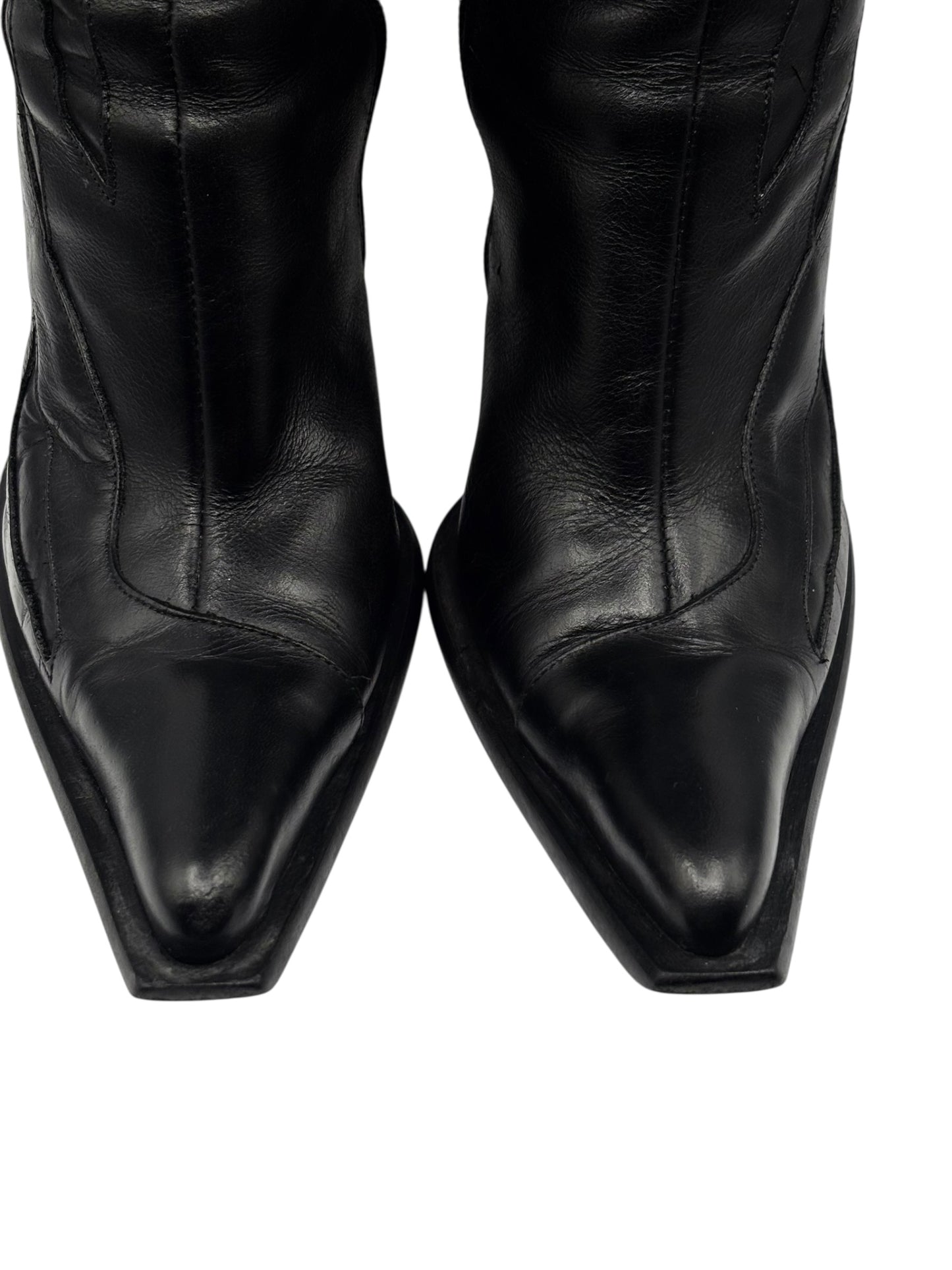 Vintage New Rock knee high biker boots size 40