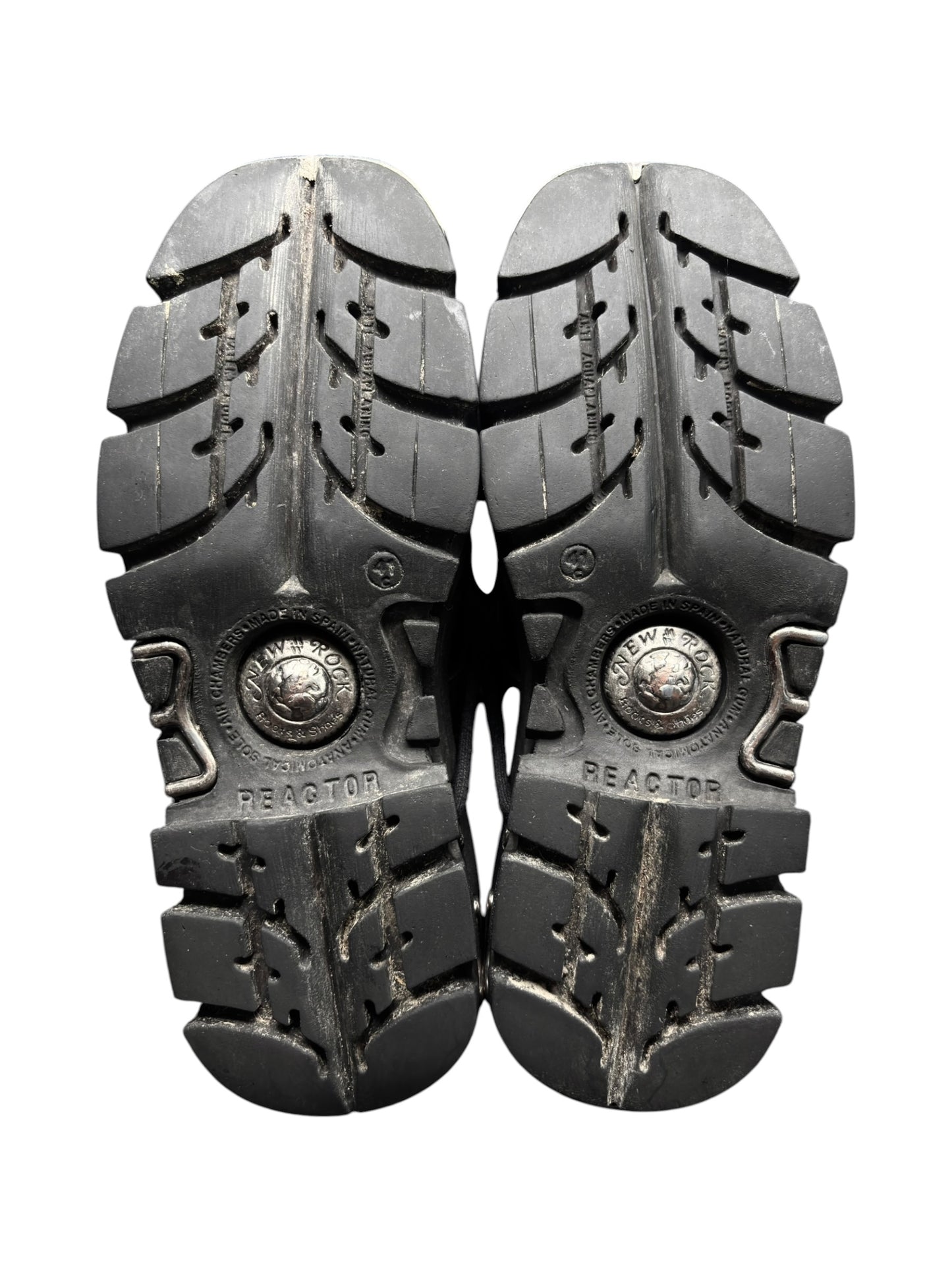 Vintage New Rock mid-calf reactor leather boots