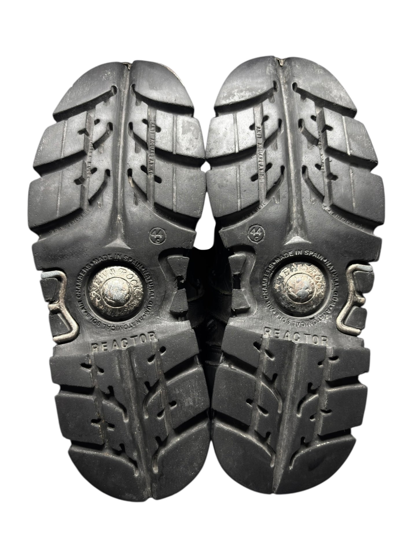 Vintage New Rock grey flame dragon reactor boots size 44