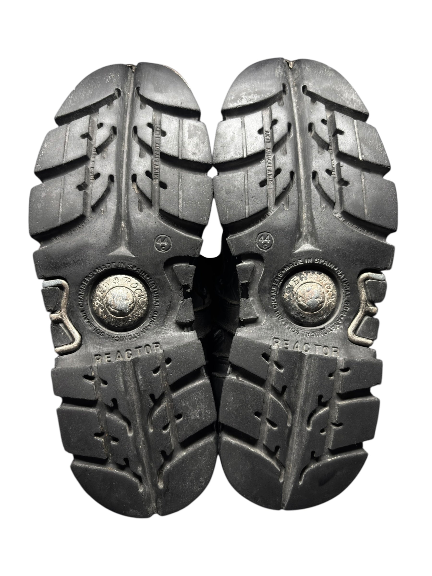 Vintage New Rock grey flame dragon reactor boots size 44