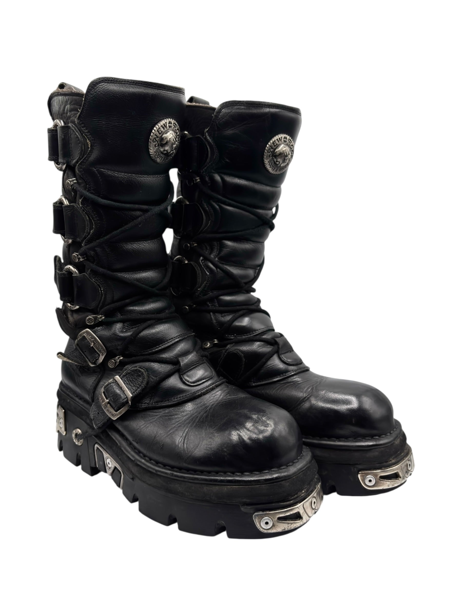Vintage New Rock knee high reactor boots size 45