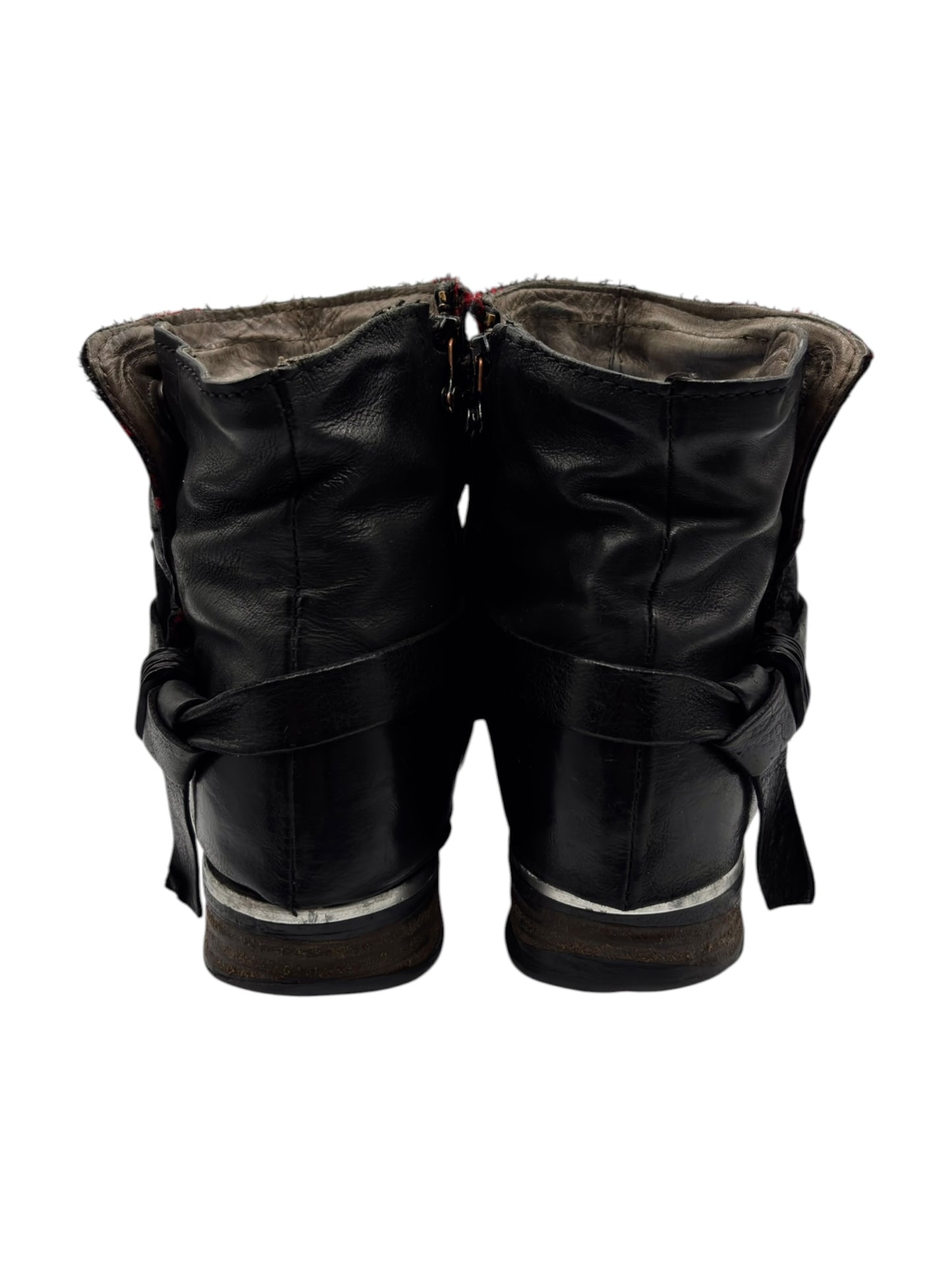 Vintage A.S.98 black leather boots