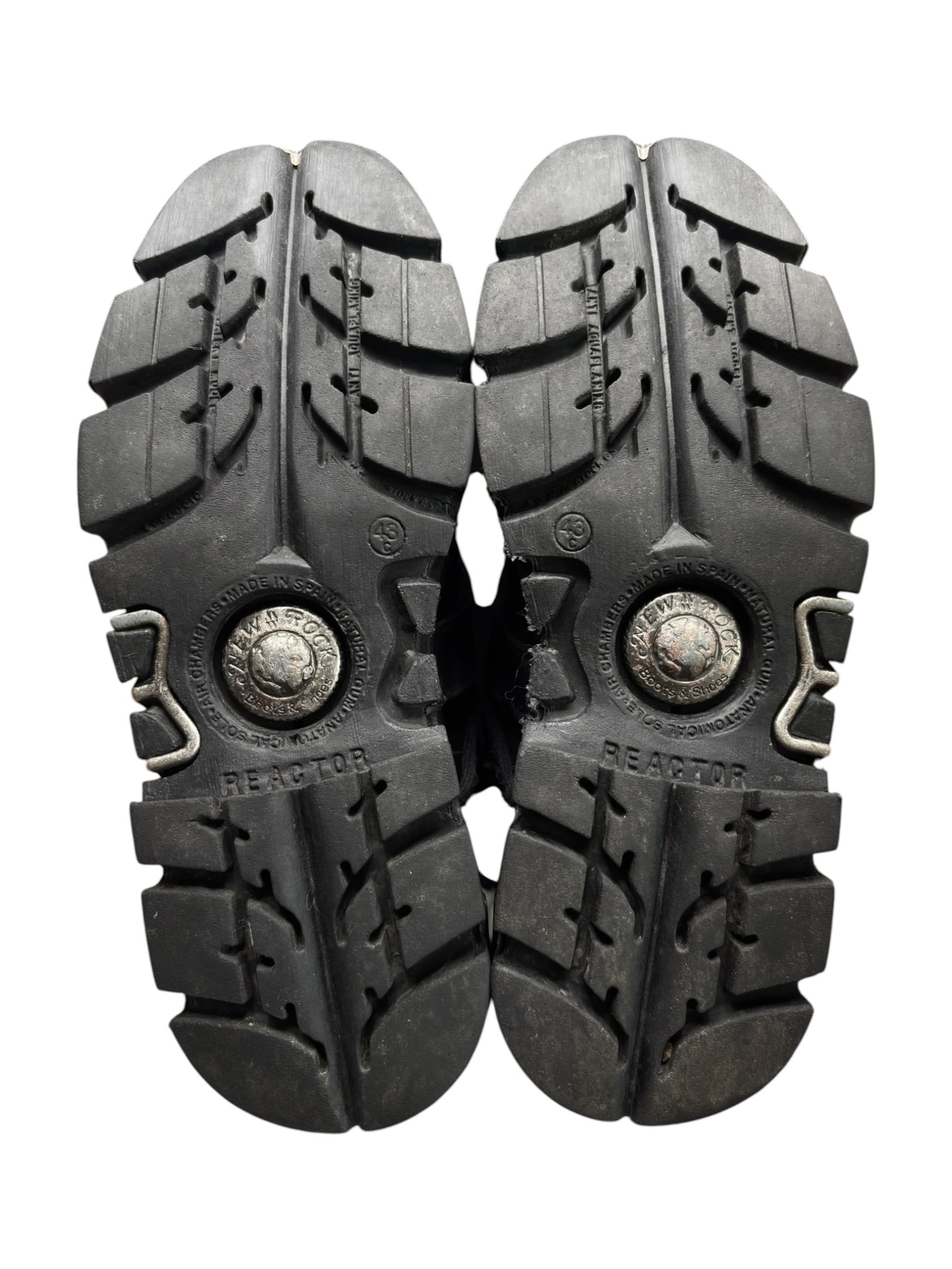 Vintage New Rock knee high cross reactor leather boots